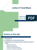 Syntax Tonal Music
