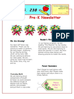 Prek May Newsletter