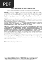 Mapa de Isoietas Do Rio Grande Do Sul