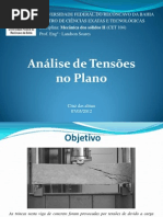 Análise de Tensões no Plano