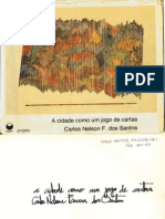 Carlos Nelson F Dos Santos - A Cidade Como Um Jogo de Cartas