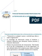 5.3 Tipos de Transacciones Propicias Por La Tecnologia de La Información PDF