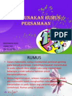 Persamaan Atau Rumus