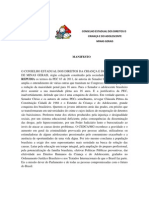Cedca-mg, Manifesto Contra as Pecs