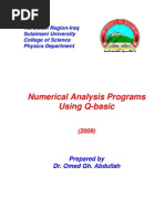 Download Q-basic Numerical Analysis Programs by Omed Ghareb SN16012151 doc pdf