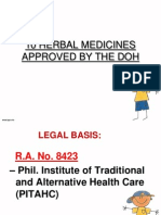 10 Herbal Medicines Approved by the DOH