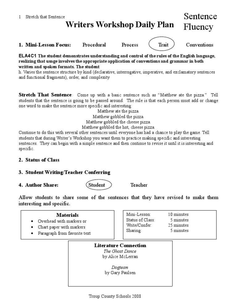 Stretch That Sentence | PDF | Sentence (Linguistics) | Grammar