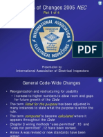 Analysis of Changes 2005