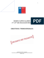 Objetivos Transversales Bases Curriculares 2012