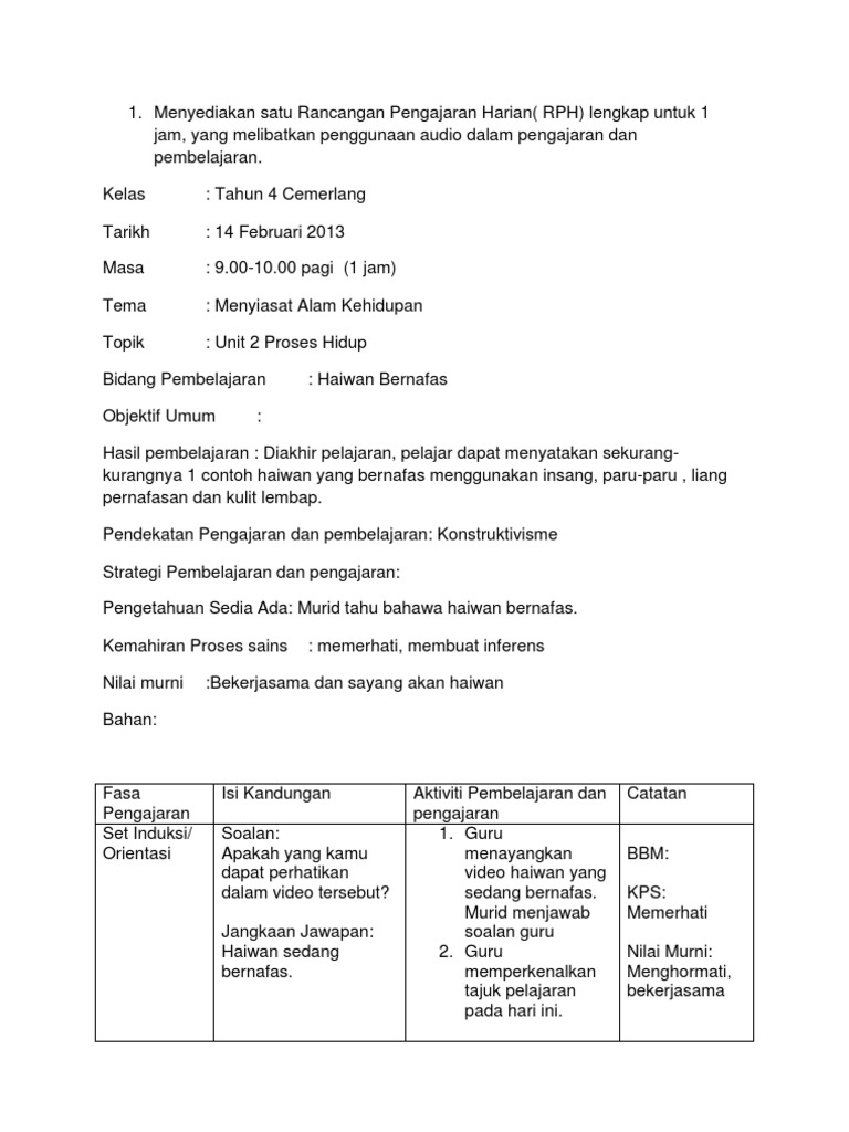 Rph Sains Tahun 4 Pdf