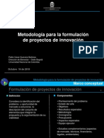 Metodología para la formulación de proyectos de innovación