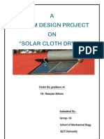 Design Project Solar Clothes Dryer