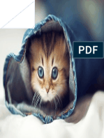 Cute Cat Kitten Jeans The Bed PDF