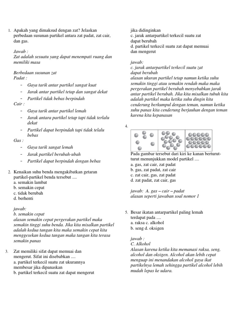 Materi Dan Contoh Soal Pengukuran Zat Dan Sifatnya
