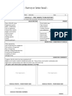Surveyor Letter Head - : Motor Vehicle - Pre Inspection Report