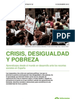 Informe IO 2012. Crisis Desigualdad y Pobreza
