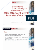 How P6 Resource Dependant Activities Calculate