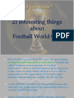 21 Interesting Things About Football World Cup
