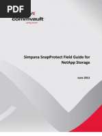 Download COMMVAULT SnapProtect FieldGuide for NetApp Storage - Including SnapMirror and SnapVault Integration by Bharath Priya SN160183010 doc pdf
