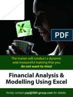 Financial Analysis & Modelling Using Excel