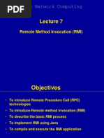 Lecture 7 - New - Remote Method Invocation