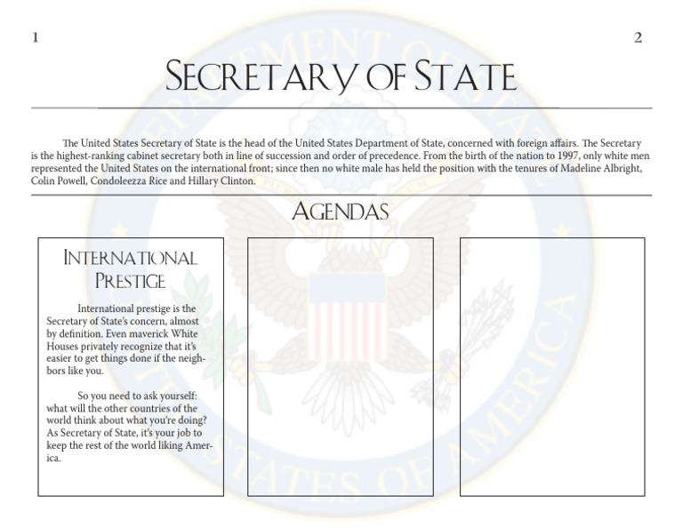 Secretary of State | PDF