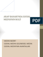 Sosyal Medya Ve Arap Bahari