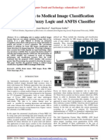An Approach To Medical Image Classification Using Neuro Fuzzy Logic and ANFIS Classifier