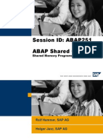 SAP Shared Memory Presentation