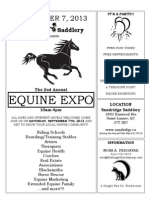 Sandridge Saddlery Equine Expo! Saturday, September 7, 2013 10-4PM
