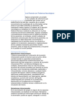 Atención de Enfermería Al Paciente Con Problemas Neurológicos