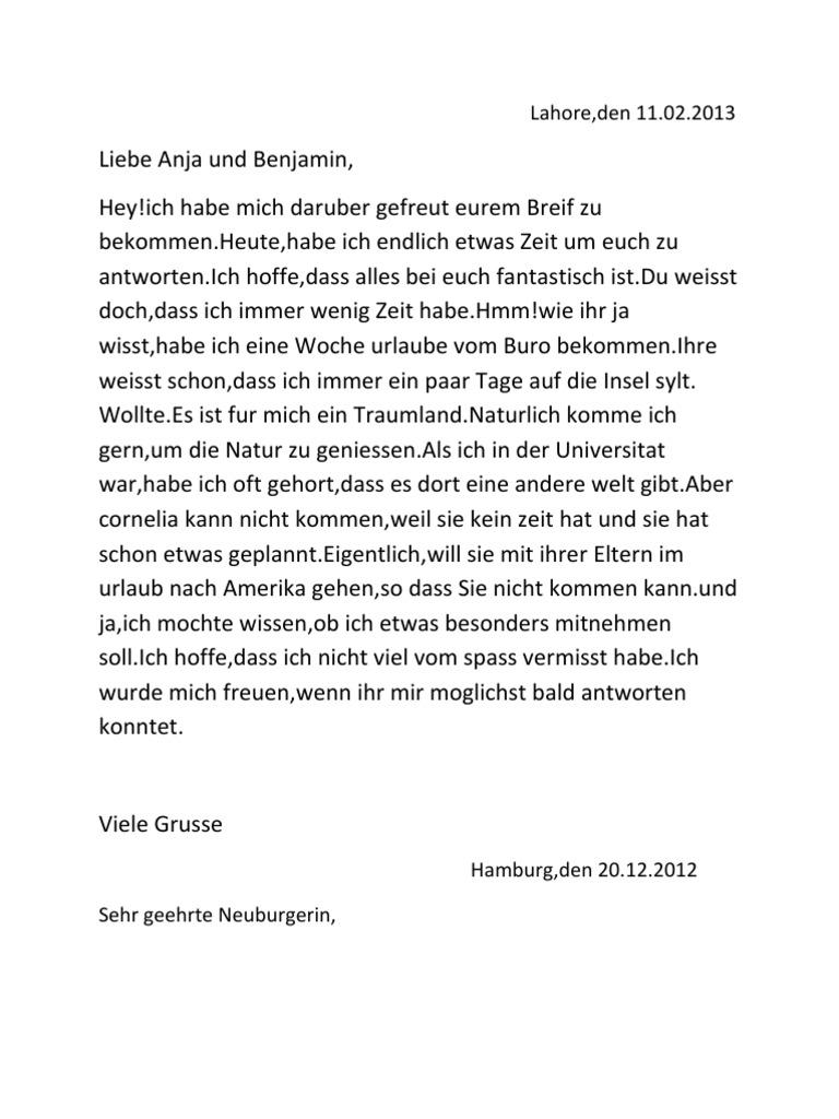 Deutsche Brief