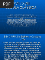 Apresentação escola clássica - criminologia
