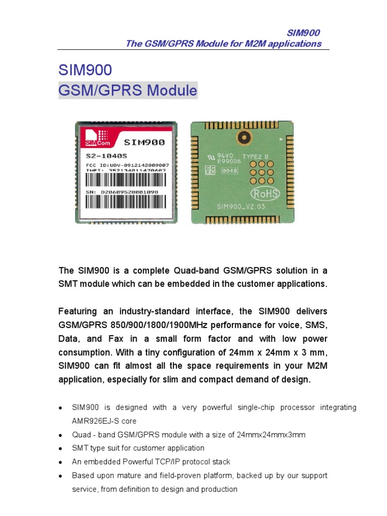 SIM900 | PDF