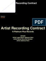 Artist Contract PDF