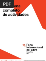 Download Programa Completo de Actividades Feria Internacional del Libro de Costa Rica by Roberto Echeverra Crdenas SN160242745 doc pdf