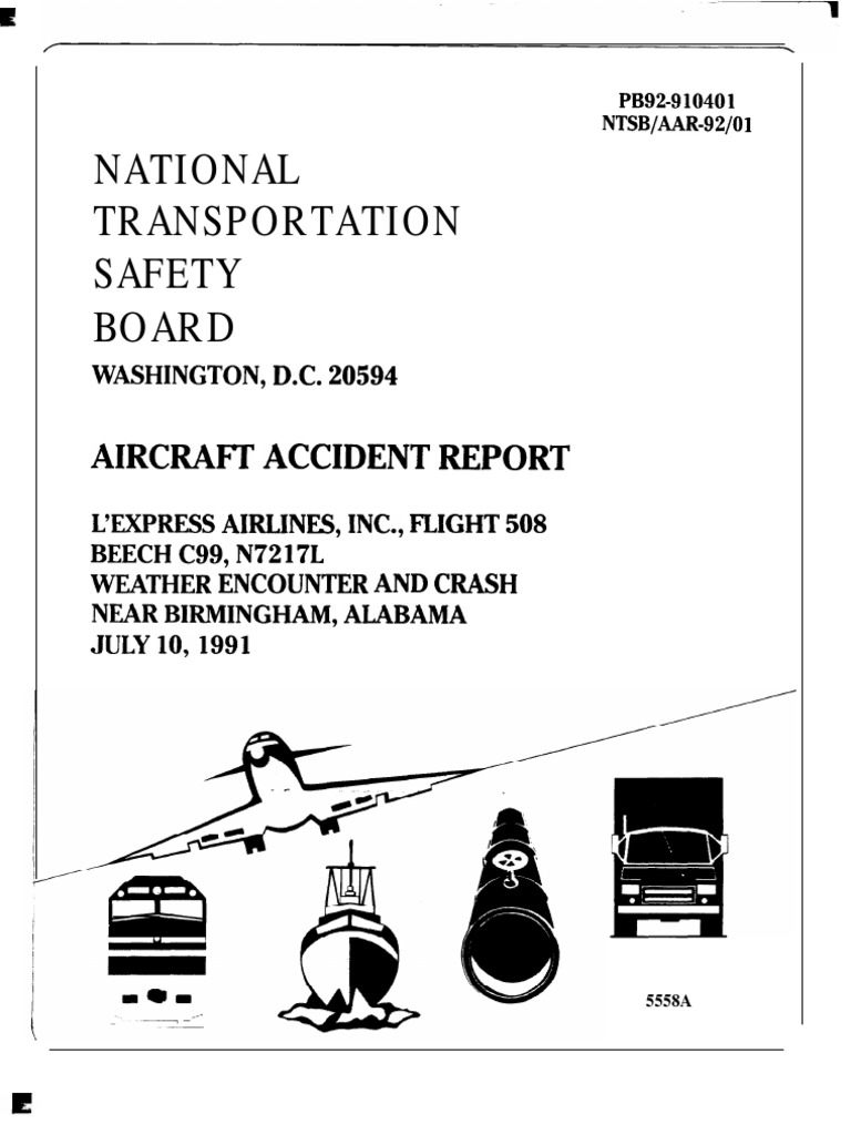 NTSB Accident Report Flight 508 National Transportation Safety