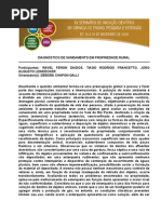Diagnóstico de saneamento em propriedade rural