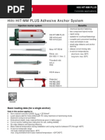 Hilti Commercially Available Lengths - Threaded Rods | PDF