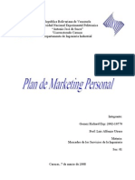 Plan de Marketing Personal