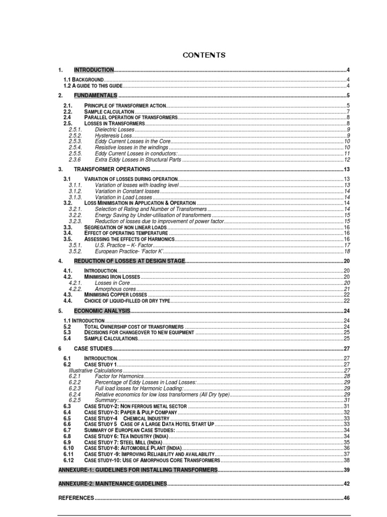 Transformer Losses and Efficiency Guide | PDF | Transformer ...