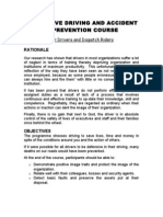 Deffensive Driving and Accident Prevention Course
