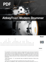 Abbey Road Modern Drummer Manual English