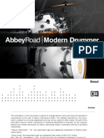 Abbey Road Modern Drummer Manual English