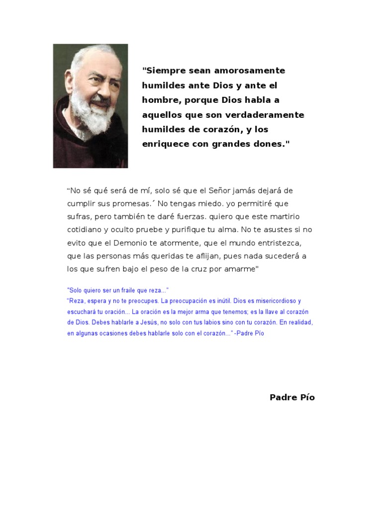 El Padre Pio de Pietrelcina Me Ha Visitado | PDF | Cristo (título) | María,  madre de Jesús