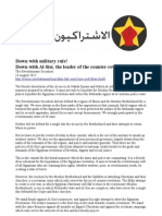 Download RS Statement 140813 Down with military rule Down with Al-Sisi the leader of the counter-revolution by   SN160271685 doc pdf