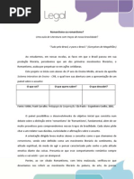 2.5 Romantismo Ou Romantismo - Uma Aula de Literatura Com Tracos de Nossa Brasilidade