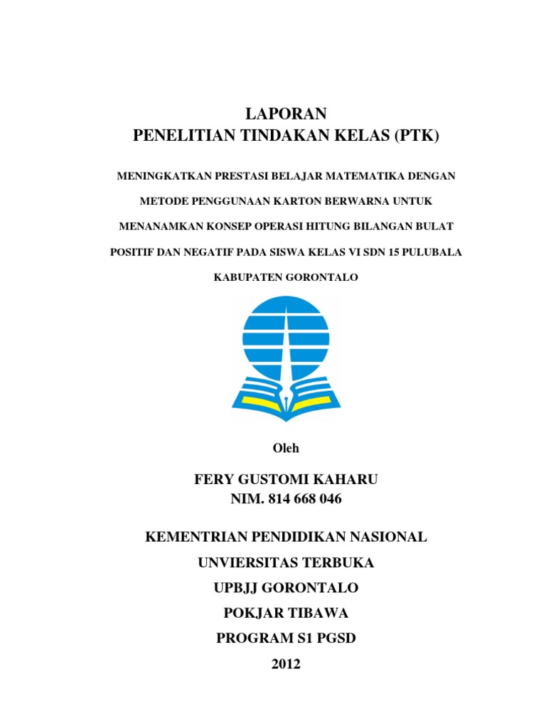 Laporan Pkp Ptk Ut Lengkap Ferykaharu Blogspot Com 2 Pdf