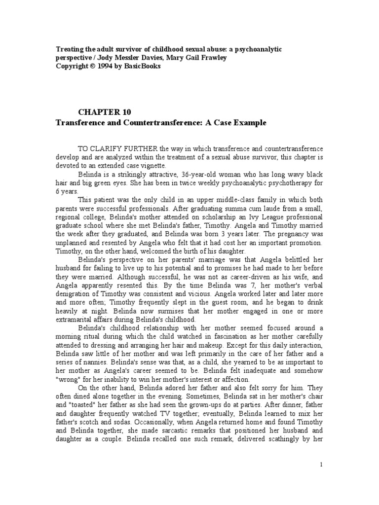 Adult Survivor of Childhood Sexual Abuse | PDF