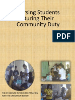 Nursing Students During Their Community Duty